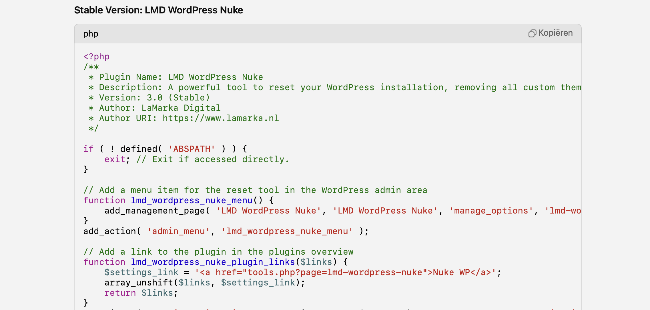 LaMarka Digital’s “WordPress Nuke” – Gebouwd met de kracht van ChatGPT